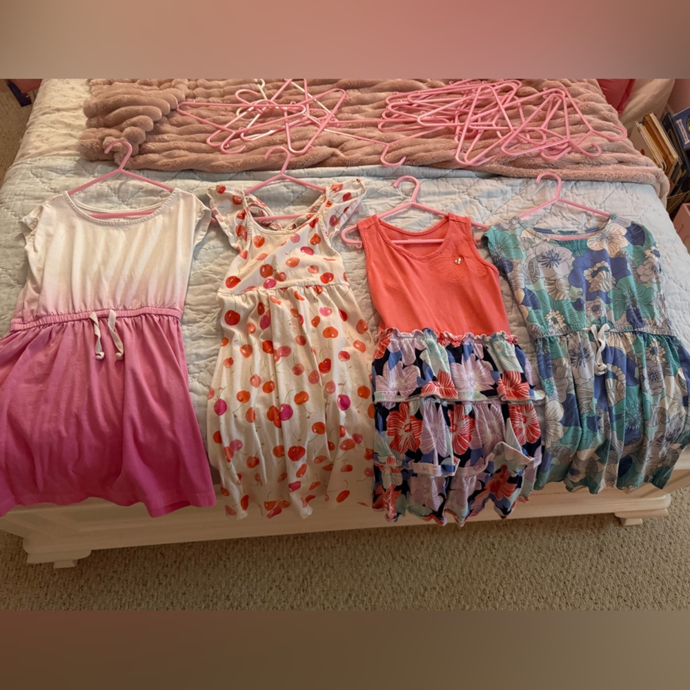 GAP small 6/7 Girls Kids Dresses - Pink, White, Red, Blue